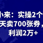 最新赚钱项目：实操2个月，每天卖700张券，月利润2万+-网创指引人