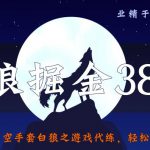 侠狼掘金38招第13招空手套白狼之游戏代练，轻松年入五十万【视频课程】-网创指引人