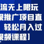 暴利引流无上限玩法，影视推广项目直接变现，轻松月入过万【视频课程】-网创指引人