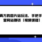 月赚两万的图片站玩法，手把手教你运营网站赚钱【视频课程】-网创指引人