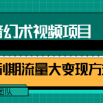 一部手机就能做的抖音幻术视频项目，轻松爆6000W播放【视频教程，附软件】-网创指引人