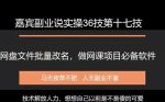 嘉宾副业说实操36技第十七技：百度网盘本地文件重命名免费软件，做网课项目必备软件-网创指引人