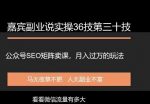 嘉宾副业说实操36技第三十技：公众号SEO矩阵卖课，月入过万的玩法实操-网创指引人