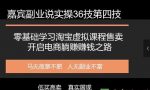 嘉宾副业说实操36技第四技：零基础学习淘宝虚拟课程售卖开启电商躺赚赚钱之路-网创指引人