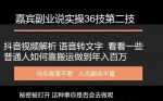 嘉宾副业说实操三十六技第二技：抖音视频解析语音转文字，看看一些普通人如何靠搬运做到年入百万-网创指引人