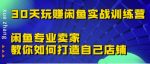 30天玩赚闲鱼实战训练营，闲鱼专业卖家教你如何打造自己店铺-网创指引人