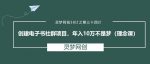 灵梦网创38计之第三十四计：创建电子书社群项目，年入10万不是梦(理念课)-网创指引人