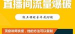 【直播间流量爆破】每周1期带你直入直播电商核心真相，破除盈利瓶颈-网创指引人