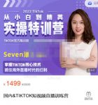 Seven漆:国内&TIKTOK短视频直播训练营，全球直播带货的风口赶紧乘风掘金-网创指引人