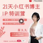 夏九九·28天小红书博主IP特训营《第7期》，让你快速跑通小红书，少走弯路价值1999元-网创指引人