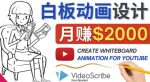 创建白板动画（WhiteBoard Animation）YouTube频道，月赚2000美元-网创指引人