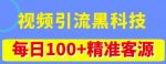 视频引流黑科技玩法，不花钱推广，视频播放量达到100万+，每日100+精准客源-网创指引人