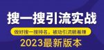 外面收费980的最新公众号搜一搜引流实训课，日引200+-网创指引人