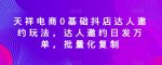 天祥电商0基础抖店达人邀约玩法，达人邀约日发万单，批量化复制-网创指引人