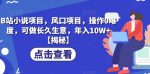 B站小说项目，风口项目，操作0难度，可做长久生意，年入10W+【揭秘】-网创指引人