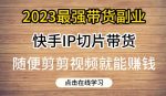 2023最强带货副业快手IP切片带货，门槛低，0粉丝也可以进行，随便剪剪视频就能赚钱-网创指引人