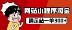 源码站淘金玩法，20个演示站一个月收入近1.5W带实操-网创指引人