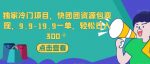 独家冷门项目，快团团资源包变现，9.9-19.9一单，轻松日入300＋【揭秘】-网创指引人