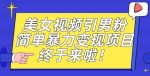 价值3980的男粉暴力引流变现项目，一部手机简单操作，新手小白轻松上手，每日收益500+【揭秘】-网创指引人