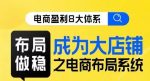 八大体系布局篇·布局做稳，成为大店的电商布局线上课-网创指引人