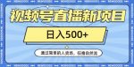 视频号直播新项目，通过简单的人货场，狂撸自然流，日入500+【260G资料】-网创指引人