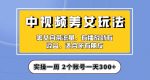 实操一天300+，中视频美女号项目拆解，保姆级教程助力你快速成单！【揭秘】-网创指引人