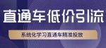 直通车低价引流课，系统化学习直通车精准投放-网创指引人