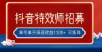 全网首发抖音特效师最新玩法，单号保底收益1500+，可多账号操作，每天操作十分钟【揭秘】-网创指引人