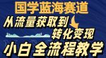 国学蓝海赛道，从流量获取，到转化变现，全流程教学-网创指引人