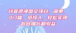 抖音浪漫图文项目，简单、0门槛、低投入，轻松实现粉丝增长和收益-网创指引人