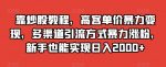 靠炒股教程，高客单价暴力变现，多渠道引流方式暴力涨粉，新手也能实现日入2000+【揭秘】-网创指引人