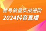 稳号放量实战进阶—2024抖音直播，直播间精细化运营的几大步骤-网创指引人