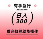 美金项目无脑点点点就能日入300+-网创指引人