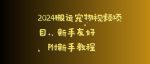 2024搬运宠物视频项目，新手友好，完美去重，附新手教程【揭秘】-网创指引人