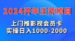 2024年王炸项目推影视会员卡实操日入1000-2000-网创指引人