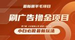 2024最新小白必撸项目，刷广告撸金最新玩法，亲测一天140【揭秘】-网创指引人