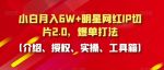 小白月入6W+明星网红IP切片2.0，爆单打法（介绍、授权、实操、工具箱）【揭秘】-网创指引人