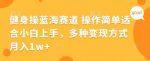 健身操蓝海赛道 操作简单 适合小白上手，多种变现方式，月入1W+【揭秘】-网创指引人