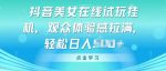 抖音美女在线试玩挂JI，观众体验感拉满，实现轻松变现【揭秘】-网创指引人