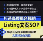 打造高质量合规的Listing文案SOP，掌握亚马逊文案工作的标准化-网创指引人