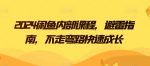 2024闲鱼内部课程，避雷指南，不走弯路快速成长-网创指引人